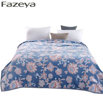 彩羊（Fazeya）  法兰绒毯-花轻似梦 加厚双面午睡盖毯床单绒毯 软糯亲肤手感细腻180x200cm 带礼盒包装