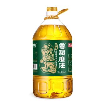 善粮磨法  头道压榨原浆花生油5L