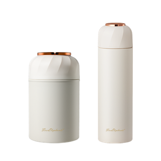 火象  帕拉丁保温杯套装不锈钢材质焖烧壶保温水杯 白色 HXB-BW0146