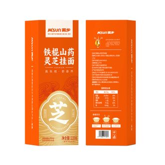 麦乡  铁棍山药灵芝面220g*6口感爽滑