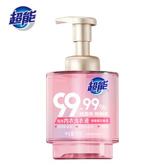 超能  泡沫内衣洗衣液500g轻松去血渍 99.99%除菌除螨 0刺激