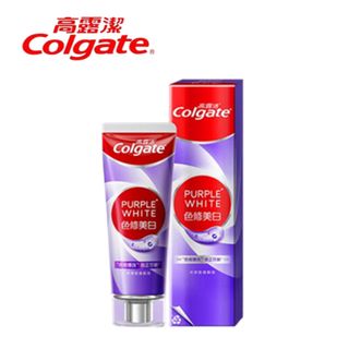 高露洁/Colgate  色修美白牙膏90g*2支   紫色去牙渍清新口气新老包装混发