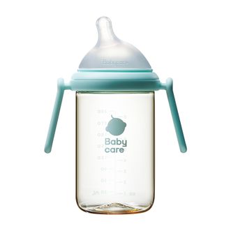 Babycare歪头奶瓶成长型PPSU奶瓶-240ML-L奶嘴