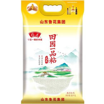 鲁花 福花家用煮粥煮饭炒饭米 田园一品粘大米 5kg