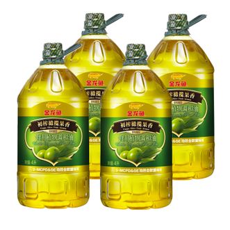 金龙鱼  精选-特级初榨-橄榄油 调和油4L整箱4桶