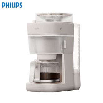 飞利浦/Philips  咖啡机HD7781/50【米色】全新早安美式茶 全自动家用豆粉两用现磨研磨一体机 雨淋冲煮