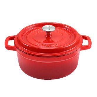 张小泉  曜红系列铸铁珐琅锅铸铁锅家用加厚汤锅炖锅22cm 张小泉  曜红系列铸铁珐琅锅铸铁锅家用加厚汤锅炖锅22cm