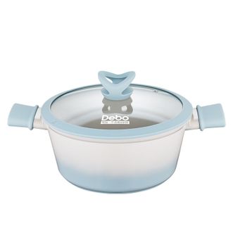 德铂（Debo）  钛陶瓷0涂层汤锅  口径约24cm  汤锅锅具