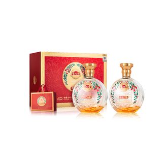 泸州老窖  福运双禧礼盒装  浓香型白酒  52度 500ml*2瓶  泸州老窖股份有限公司出品