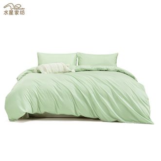 水星家纺  优质磨毛四件套 翠若碧影 床上用品印花四件套 200×230cm