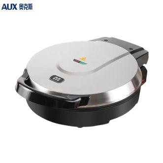 奥克斯/AUX  电饼铛LA-BC40 加深加大号家用煎饼锅多功能商用不锈钢色大容量双面加热电煎锅烙饼锅煎包机煎烤机早餐机 不锈钢色/40CM大口径/40MM深盘