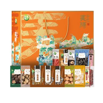 禾煜禾家美膳干货礼盒1055g真姬菇银耳木耳枸杞桂圆核桃香菇