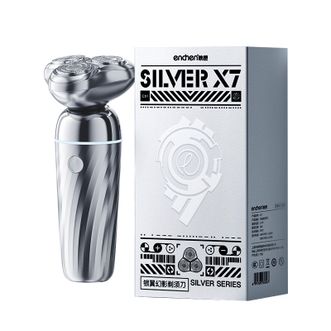 映趣  剃须刀电动刮胡刀三刀头 X7 便携式充电式小巧轻便随身带