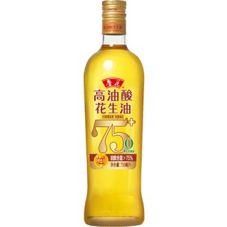 鲁花  食用油 5S 物理压榨 高油酸花生油750ml