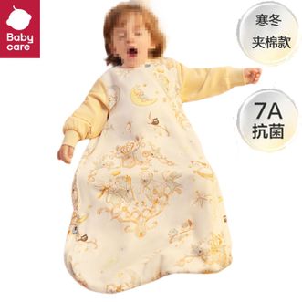 babycare  婴儿秋冬舒暖一体睡袋防踢包被-寒冬厚夹棉款-80码