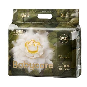 babycare  山茶轻柔婴儿纸尿裤婴儿尿不湿 XL码36片/包 (12-17kg)   BC2109009
