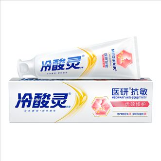 冷酸灵  医研抗敏优效修护牙膏110g*1支  专业抗敏感持续对抗牙龈问题薄荷香型