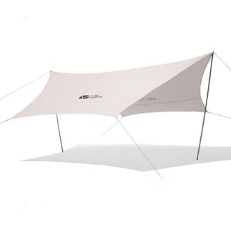 牧高笛（MOBIGARDEN）  俊庭440天幕NX20661014涂银蝶形六角中号防雨遮阳防紫外线