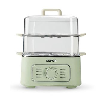 苏泊尔/Supor  三层电蒸锅 上蒸下煮 智能预约保温 多功能家用电热锅电火锅 9.3L大容量