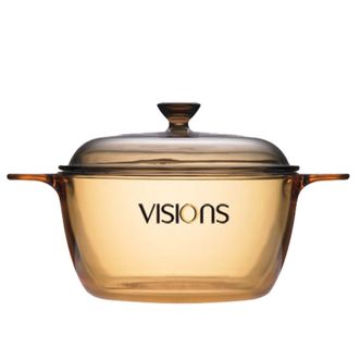 VISIONS  双耳晶彩透明汤锅1.5L容量晶彩锅汤锅炖煮锅VS-15-EKZ22
