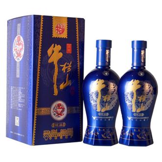 北京牛栏山二锅头 42度 百年精品蓝瓷 浓香型 白酒 500ml*2瓶装
