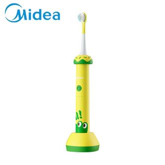 美的/Midea  儿童电动牙刷声波震动软毛含氟刷丝护龈可充电三种模式智能定时适用3-6-12岁宝宝 YE1