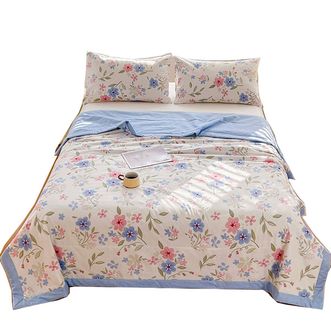 洁丽雅/Grace  若青盏舒暖全棉棉花夏被夏凉被空调被200*230cm YRJLY-CP667