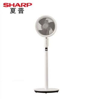 夏普/Sharp  电风扇空气循环扇直流变频智能遥控家用摇头电扇大风力涡轮暴风对流净化除菌落地扇 PJ-CD604A【