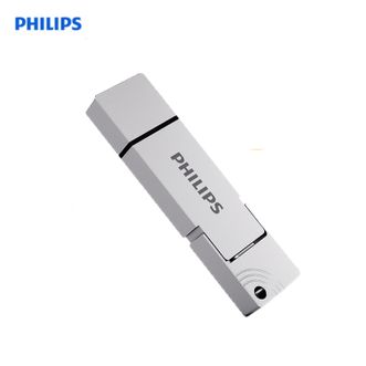 飞利浦（PHILIPS）  FM11UT-银色 1TB 固态U盘 双接口 电脑手机两用 Type-C & USB 3.2 双头SSD级优盘 高速3.0大容量 办公商务学生专用 商务首选
