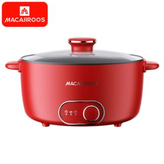 MACAIIROOS  电火锅3档火力调节电煮锅多用途锅家用焖炖煎炒一体式 MC-HG3525