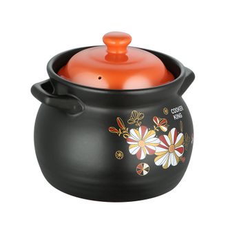 炊大皇（COOKER KING）  陶瓷煲砂锅煲汤锅耐高温明火专用5L大容量 TCXW5002