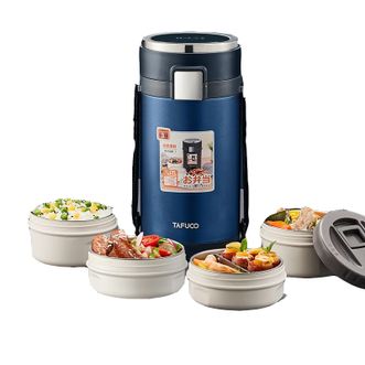 泰福高(TAFUCO) 2.5L不锈钢4层便当盒 T0287 泰福高(TAFUCO) 2.5L不锈钢4层便当盒 T0287