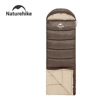 挪客（NatureHike）  信封带帽睡袋 秋冬加厚成人户外露营防寒保暖睡袋 (U150)