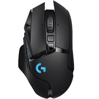 罗技（G）G502创世者无线游戏鼠标、RGB有线电脑宏双模、电竞游戏机械鼠标RGB吃鸡CF赛博朋克充电鼠标
