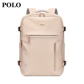Polo  双肩包女士旅行背包女书包大容量多功能时尚潮流新款旅行包15.6英寸电脑包 PAS22069