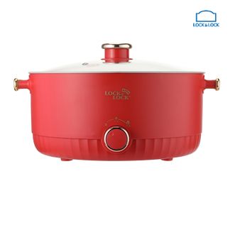乐扣乐扣/Lock&amp;Lock  电火锅 一锅多用 旋钮控制 易清洁 红色 EJP1367RED