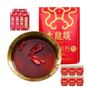大龙燚  牛油底料700g*1袋+油碟6个+川粉150g*5袋（香辣十足）