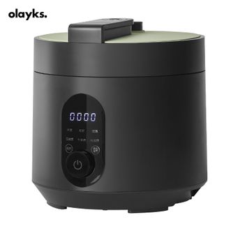 olayks.  立时电压力锅旋钮款家用小型多功能3L智能高压锅饭煲锅 升级认证陶瓷釉