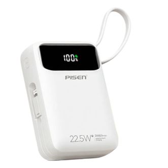 品胜(PISEN)  22.5W Mini方形双快充线充电宝20000毫安(TP-D248/云初白)