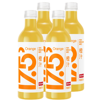 农夫山泉  17.5° NFC果汁  橙汁 900毫升*4瓶 整箱装