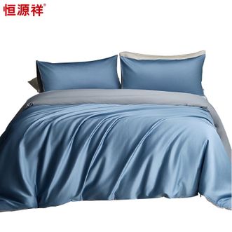 恒源祥  100S 轻奢贡缎全棉四件套 月粼 200*230cm 情侣双人床上用品（床单款）