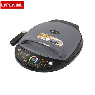 利仁  电饼铛LR-D3020S 家庭用可拆洗加深加大电饼档双面加热煎饼烤肉锅三明治早餐机电饼锅  灰色
