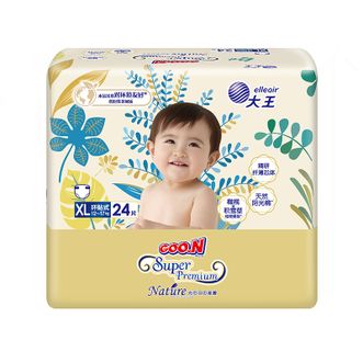 大王（GOO.N）  光羽致本之源 纸尿裤XL24片(12-17kg)尿不湿婴儿 双重植物提取
