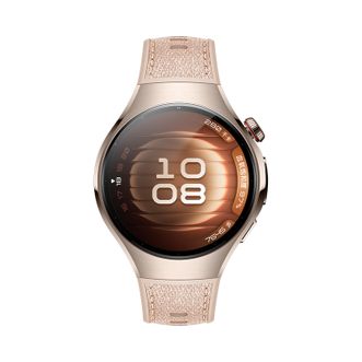华为/Huawei  WATCH 5 42mm 星云杏 904L不锈钢表壳 素皮复合表带 watch5