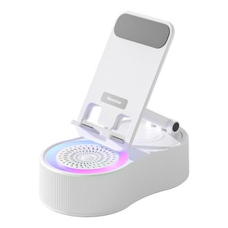 纽曼  手机支架蓝牙音箱 360度旋转折叠桌面平板 追剧懒人便携音响PBS007