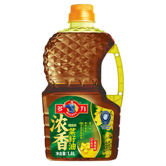 多力  浓香菜籽油 1.8L  0反式脂肪酸 家用食用油  物理压榨