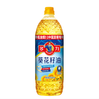 多力  葵花籽油900ml 食用油小包装油 零反式脂肪酸