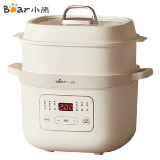 小熊/Bear  电炖锅  【一盅三胆+蒸笼】家用可预约电炖锅 电炖盅 隔水炖锅 煲汤锅 炖汤盅 婴儿辅食锅煮粥锅燕窝 DDZ-D16C1