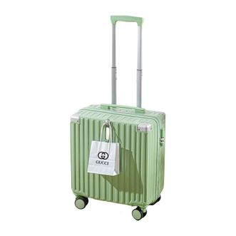 锐承（Ruicheng）  新款18寸小型行李箱登机箱 牛油果绿拉链款 【防刮耐磨】 18英寸