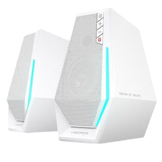 漫步者  2.0桌面游戏音箱  专业蓝牙电竞无线音响G1500  RGB炫彩灯光低音炮  深枪黑/珍珠白